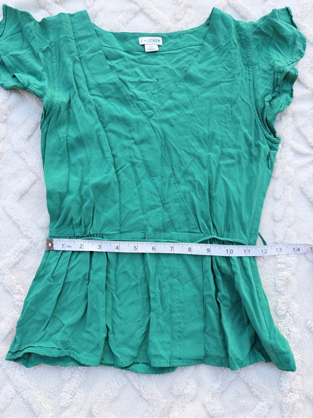 J. Crew Women's Green Top - Picture 5 of 7